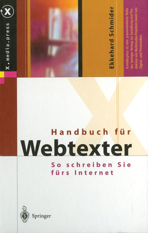 Handbuch für Webtexter von Schmider,  Ekkehard