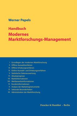 Handbuch Modernes Marktforschungs-Management. von Pepels,  Werner