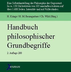 Handbuch philosophischer Grundbegriffe von Baumgartner,  Hans M, Krings,  Hermann, Wild,  Christoph