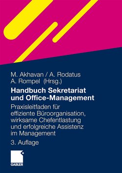 Handbuch Sekretariat und Office Management von Akhavan-Hezavei,  Maria, Rodatus,  Angelika, Rompel,  Annette
