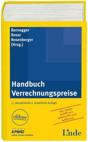 Handbuch Verrechnungspreise von Bernegger,  Sabine, Rosar,  Werner, Rosenberger,  Florian
