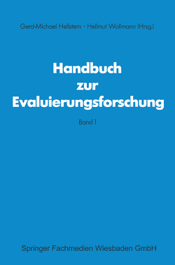 Handbuch zur Evaluierungsforschung von Gerd M Hellstem, Wollmann,  Hellmut