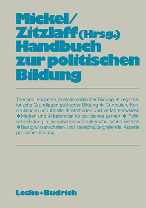 Handbuch zur politischen Bildung von Mickel,  Wolfgang W.