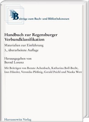 Handbuch zur Regensburger Verbundklassifikation von Lorenz,  Bernd