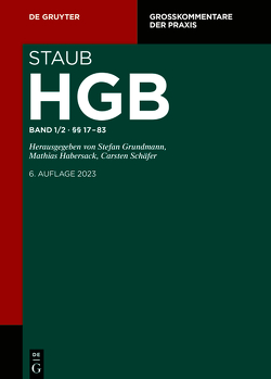 Handelsgesetzbuch / §§ 17-83 von Burgard,  Ulrich, Fischinger,  Philipp S., Gräf,  Stephan, Weber,  Christoph