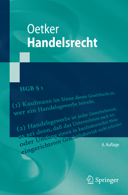 Handelsrecht von Oetker,  Hartmut