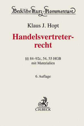 Handelsvertreterrecht von Hopt,  Klaus J.
