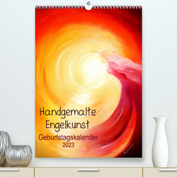 Handgemalte Engelkunst Geburtstagskalender (Premium, hochwertiger DIN A2 Wandkalender 2023, Kunstdruck in Hochglanz) von Zacharias,  Marita