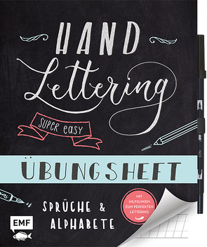 Handlettering – Super easy! Übungsheft mit original Tombow ABT Dual Brush Pen