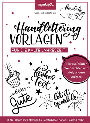 Handlettering-Vorlagen für die kalte Jahreszeit von Landschützer,  Cornelia