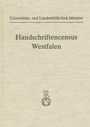Handschriftencensus Westfalen von Hinz,  Ulrich