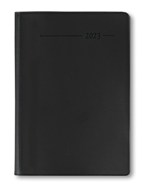 Handwerkerkalender 384 S. kariert A6 PVC schwarz 10,7 x 15,2 1 Tag 1 Seite zeitloses Kalendarium von ALPHA EDITION