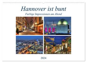 Hannover ist bunt (Wandkalender 2024 DIN A2 quer), CALVENDO Monatskalender von Hasche,  Joachim