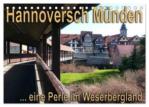 Hannoversch Münden (Tischkalender 2024 DIN A5 quer), CALVENDO Monatskalender von happyroger,  happyroger