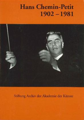 Hans Chemin-Petit. 1902-1981 von Grützner,  Vera