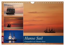 Hanse Sail (Wandkalender 2024 DIN A4 quer), CALVENDO Monatskalender von Deter,  Thomas