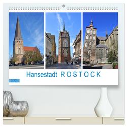 Hansestadt ROSTOCK, das Tor zur Ostsee (hochwertiger Premium Wandkalender 2024 DIN A2 quer), Kunstdruck in Hochglanz von Senff,  Ulrich