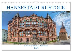 Hansestadt Rostock Historischer Stadtkern bis Warnemünde (Wandkalender 2024 DIN A3 quer), CALVENDO Monatskalender von / pixs:sell@Adobe Stock,  pixs:sell@fotolia