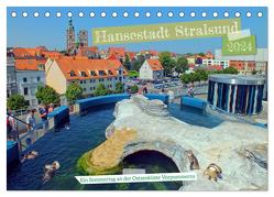 Hansestadt Stralsund – Ein Sommertag an der Ostseeküste Vorpommerns (Tischkalender 2024 DIN A5 quer), CALVENDO Monatskalender von Felix,  Holger