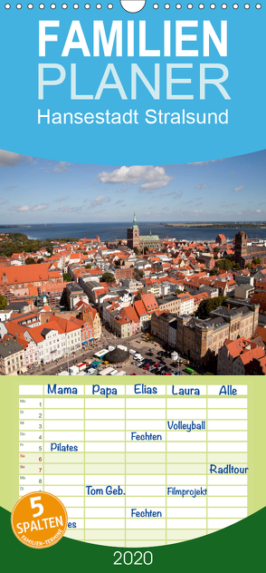 Hansestadt Stralsund – Familienplaner hoch (Wandkalender 2020 , 21 cm x 45 cm, hoch) von Schickert,  Peter