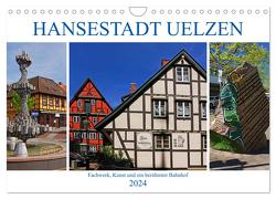 Hansestadt Uelzen. Fachwerk, Kunst und ein berühmter Bahnhof (Wandkalender 2024 DIN A4 quer), CALVENDO Monatskalender von M. Laube,  Lucy