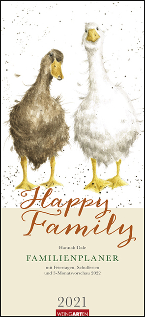 Happy Family Familienplaner Kalender 2021 von Dale,  Hannah, Weingarten