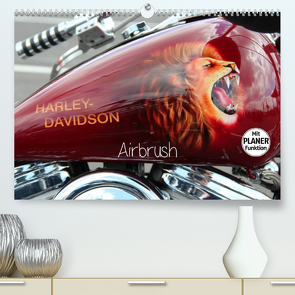 Harley Davidson – Airbrush (Premium, hochwertiger DIN A2 Wandkalender 2023, Kunstdruck in Hochglanz) von Brix - Studio Brix,  Matthias