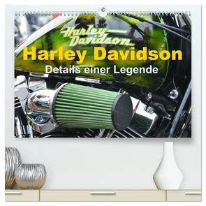 Harley Davidson – Details einer Legende (hochwertiger Premium Wandkalender 2024 DIN A2 quer), Kunstdruck in Hochglanz von Bartruff,  Thomas