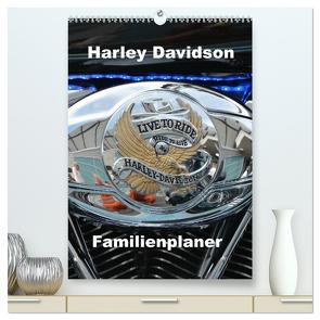 Harley Davidson Familienplaner (hochwertiger Premium Wandkalender 2024 DIN A2 hoch), Kunstdruck in Hochglanz von Bartruff,  Thomas