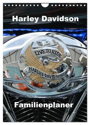 Harley Davidson Familienplaner (Wandkalender 2024 DIN A4 hoch), CALVENDO Monatskalender von Bartruff,  Thomas