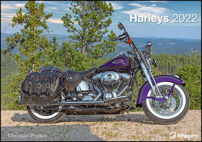 Harleys 2022 – Wand-Kalender – 42×29,7 – Motorrad von Popkes,  Christian