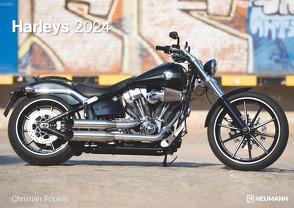 Harleys 2024 – Wand-Kalender – 42×29,7 – Motorrad von Popkes,  Christian