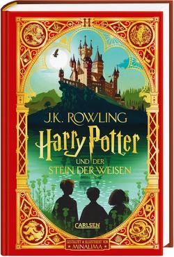 Harry Potter und der Stein der Weisen (MinaLima-Edition mit 3D-Papierkunst 1) von Fritz,  Klaus, MinaLima, Rowling,  J. K.