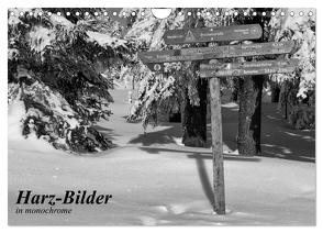 Harz-Bilder in monochrome (Wandkalender 2024 DIN A4 quer), CALVENDO Monatskalender von Levi,  Andreas