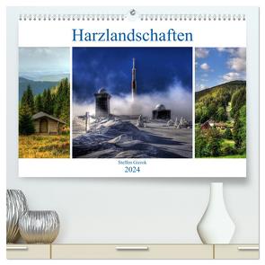 Harz Landschaften (hochwertiger Premium Wandkalender 2024 DIN A2 quer), Kunstdruck in Hochglanz von Gierok,  Steffen