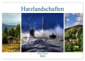 Harz Landschaften (Wandkalender 2024 DIN A2 quer), CALVENDO Monatskalender von Gierok,  Steffen