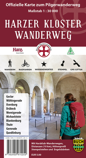 Harzer Kloster-Wanderweg von Schmidt,  Thorsten, Spachmüller,  Bernhard