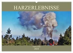Harzerlebnisse (Wandkalender 2024 DIN A2 quer), CALVENDO Monatskalender von Janke,  Andrea