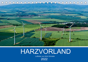 Harzvorland Luftbilder 2022 (Tischkalender 2022 DIN A5 quer) von Schrader,  Ulrich