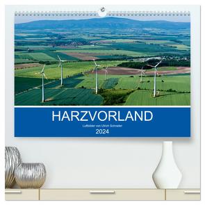 Harzvorland Luftbilder 2024 (hochwertiger Premium Wandkalender 2024 DIN A2 quer), Kunstdruck in Hochglanz von Schrader,  Ulrich