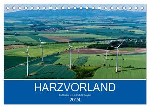 Harzvorland Luftbilder 2024 (Tischkalender 2024 DIN A5 quer), CALVENDO Monatskalender von Schrader,  Ulrich