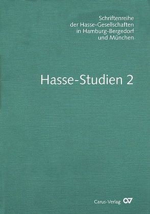 Hasse-Studien / Hasse-Studien 2 von Hochstein,  Wolfgang, Wiesend,  Reinhard