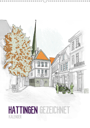 HATTINGEN GEZEICHNET (Wandkalender 2020 DIN A2 hoch) von N.,  N.