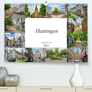 Hattingen Impressionen (Premium, hochwertiger DIN A2 Wandkalender 2022, Kunstdruck in Hochglanz) von Meutzner,  Dirk