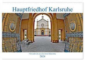 Hauptfriedhof Karlsruhe (Wandkalender 2024 DIN A2 quer), CALVENDO Monatskalender von Eppele,  Klaus