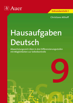 Hausaufgaben Deutsch Klasse 9 von Althoff,  Christiane