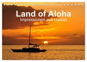 Hawaii – Land of Aloha (Tischkalender 2024 DIN A5 quer), CALVENDO Monatskalender von Bade,  Uwe