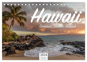 Hawaii – Sommer, Sonne, Urlaub (Tischkalender 2024 DIN A5 quer), CALVENDO Monatskalender von Lederer,  Benjamin