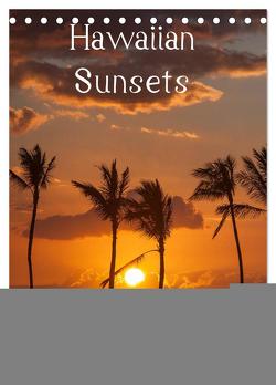 Hawaiian Sunsets (Tischkalender 2024 DIN A5 hoch), CALVENDO Monatskalender von Hitzbleck,  Rolf-Dieter