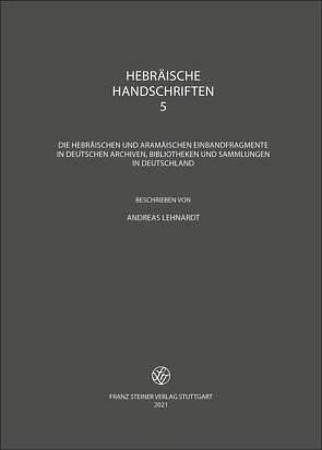 Hebräische Handschriften von Lehnardt,  Andreas